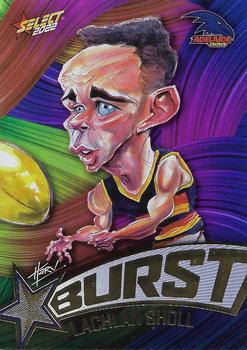 2022 Select AFL Footy Stars - Starburst Caricature - Paint #SBP4 Lachlan Sholl Front